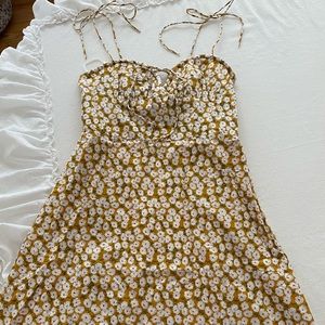 Yellow flower sundress